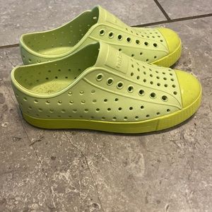 Kids natives. Jefferson style. Bright lime/yellow color